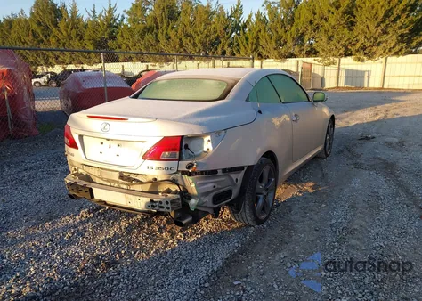 2010 Lexus Is 350C из США, поврежденный, VIN JTHFE2C25A2501216